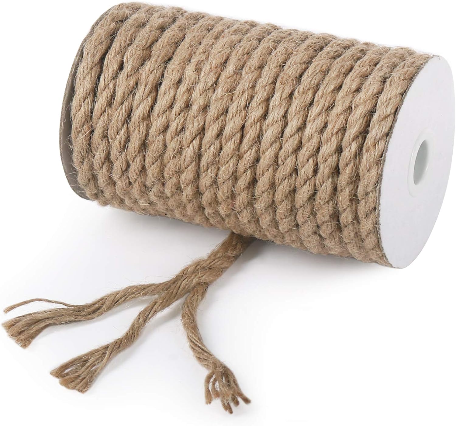 Vivifying Jute Rope, 50 Feet 8mm Natural Heavy Duty Twine for Crafts, Cat Scratch Post, Bundling and Hanging - Image 9